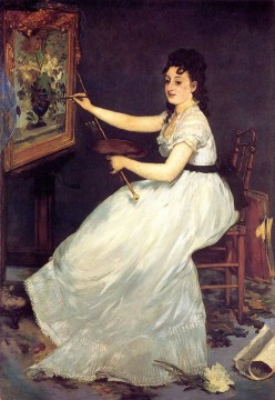  Manet Lienzo - Retrato de Eva Gonzales Realismo Impresionismo Edouard Manet